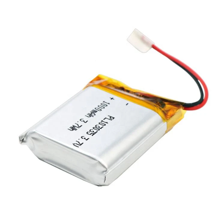 Factory Common Model 3.7V 103035 1000mAh Lithium Polymer Rechargeable Battery